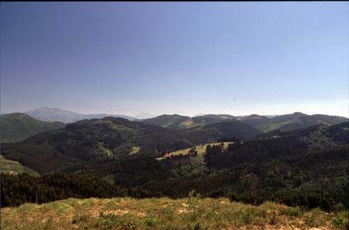 Paisaje agroturismo Iturbe en Bizkaia