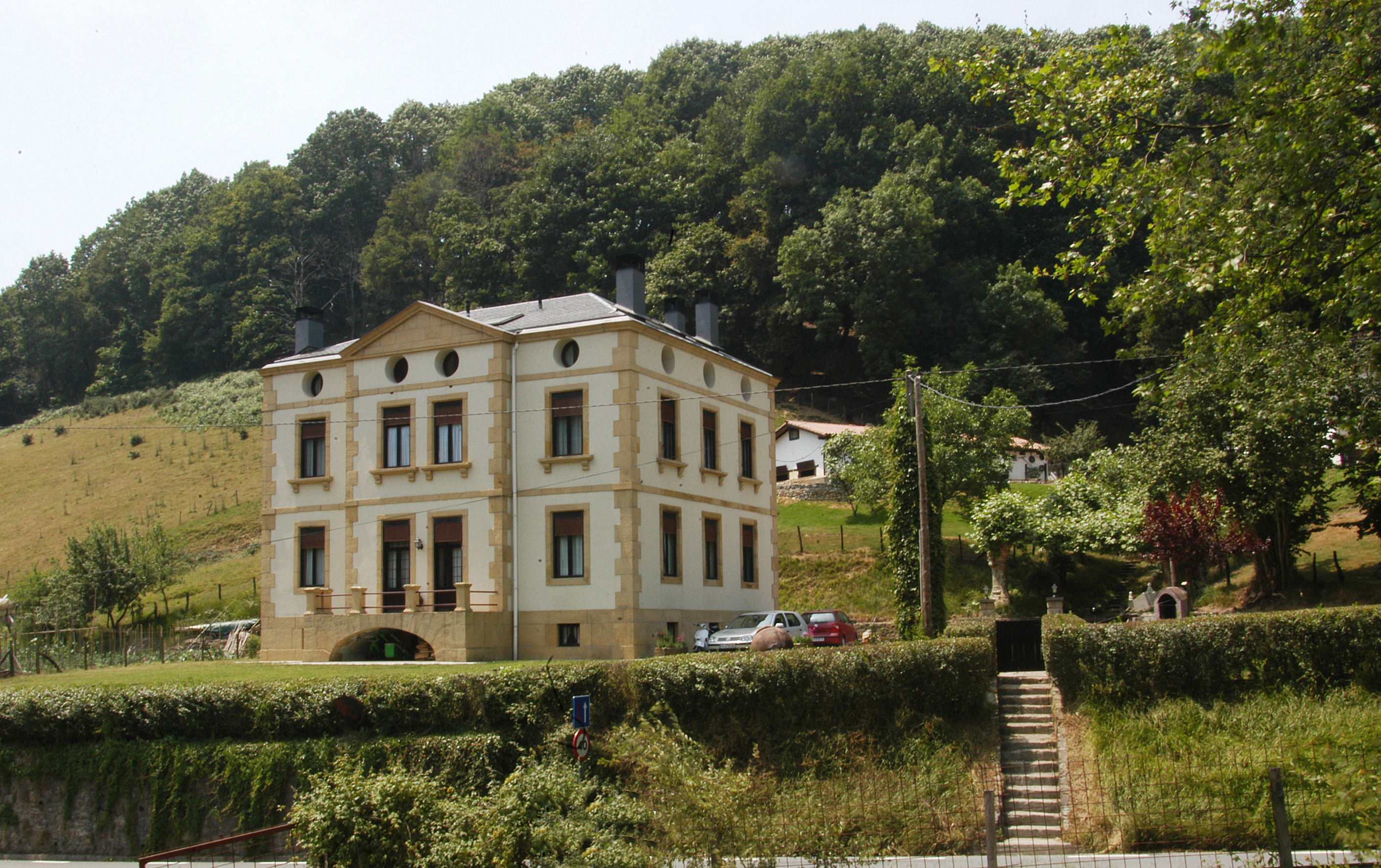 fatxada nekazalturismoa Palacio San Narciso Gipuzkoan