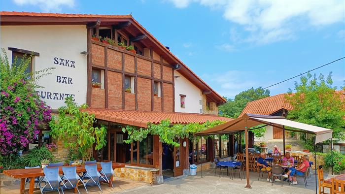 fachada agroturismo Perlakua Saka en Gipuzkoa