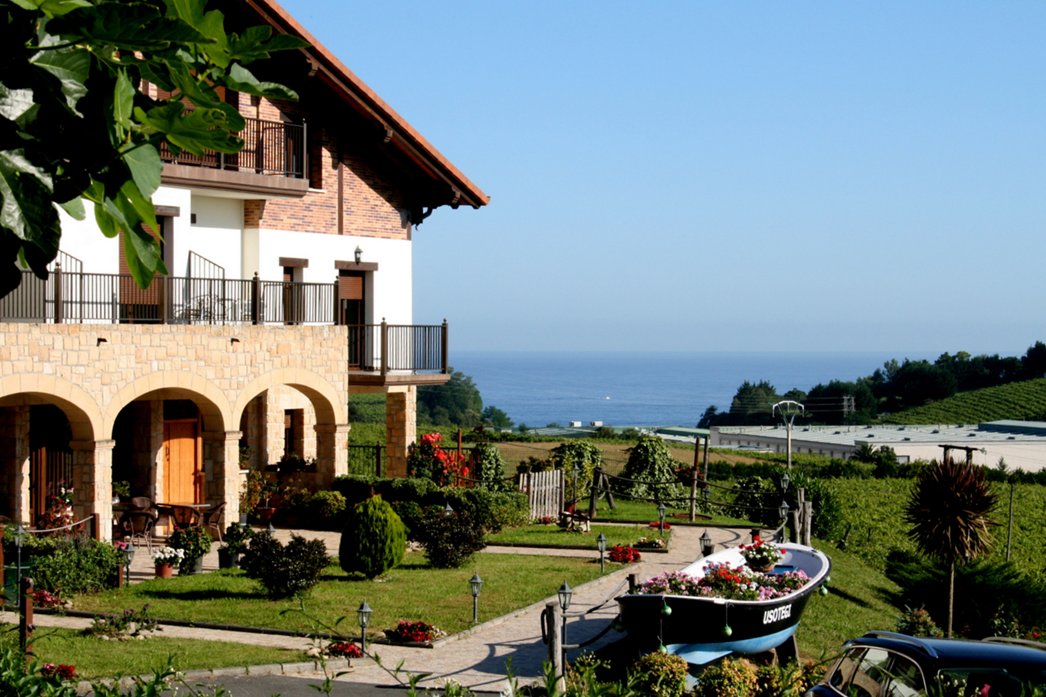 Fatxada Nekazalturismoa Usotegi Gipuzkoan