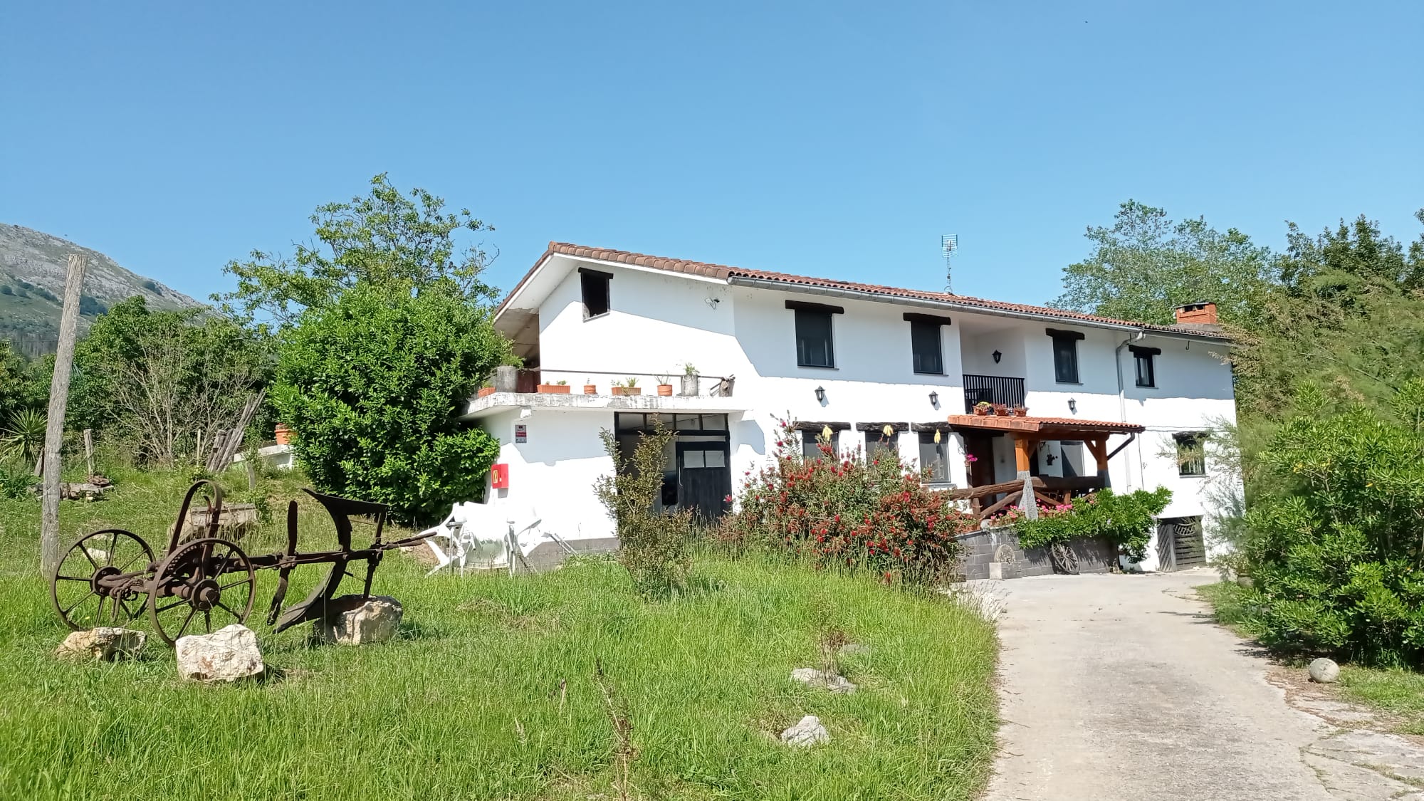 Fatxada nekazalturismoa Balentziaga Gipuzkoan