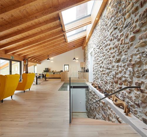 Sala de estar agroturismo oribar en Gipuzkoa