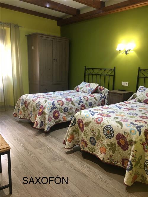 habitación doble 2 SAXOFON casa rural La Corchea en Elciego, Álava