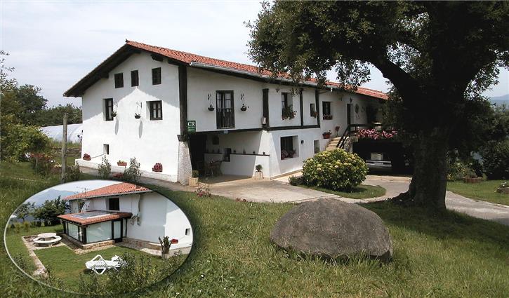 fatxada 1 landa etxea monte baserria Bizkaian